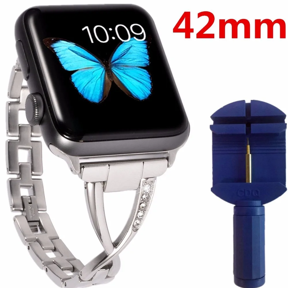 38mm 42mm Stainless Steel Link band Replacement fitness font b Smart b font font b Watch