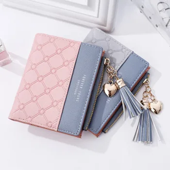 

Women wallets brand fashion leather handbag ladies card bag for women 2019 clutch woman handbag clip money wallet