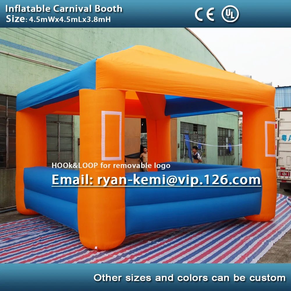 4.5m15ft Inflatable Carnival Booth Promotional Inflatable Bar Stall Advertising Tent Outdoor Promotion Events Display Exhibition 4