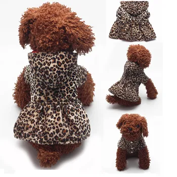 

Transer Dress For Dogs Leopard Pattern Tutu Coat Dress Puppy Hoodies Both Sides Wear Dog Clothes Disfraz Perro 19May25 P35