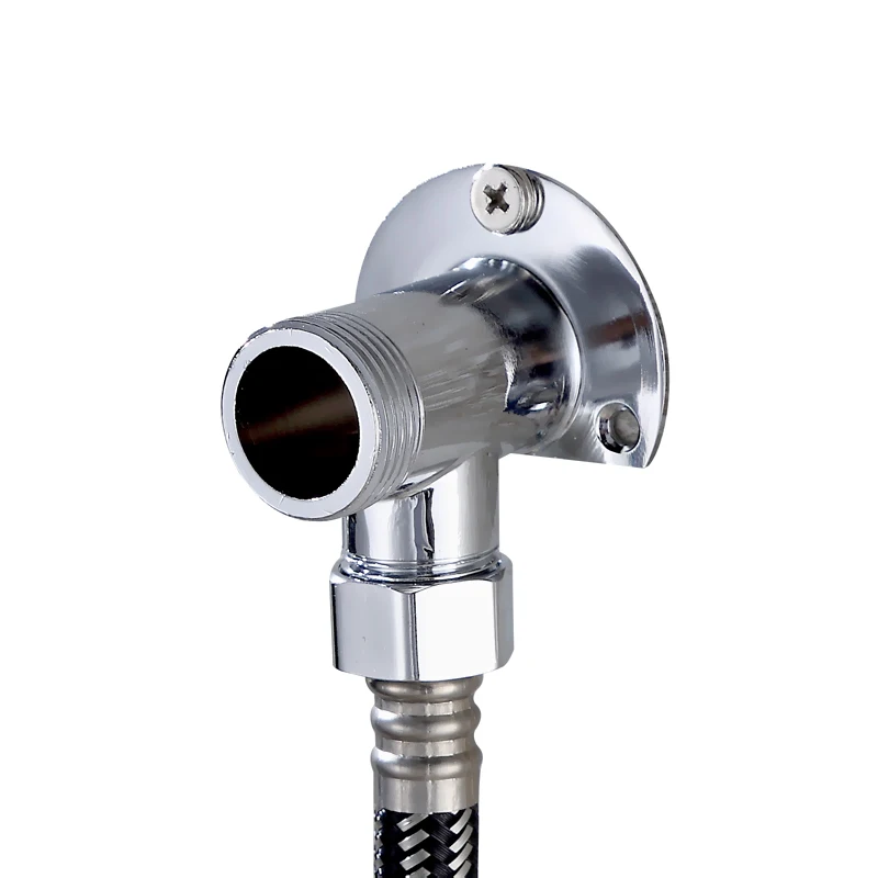 2pcs chrome plated brass shower faucet fixed seat adapter Thickening