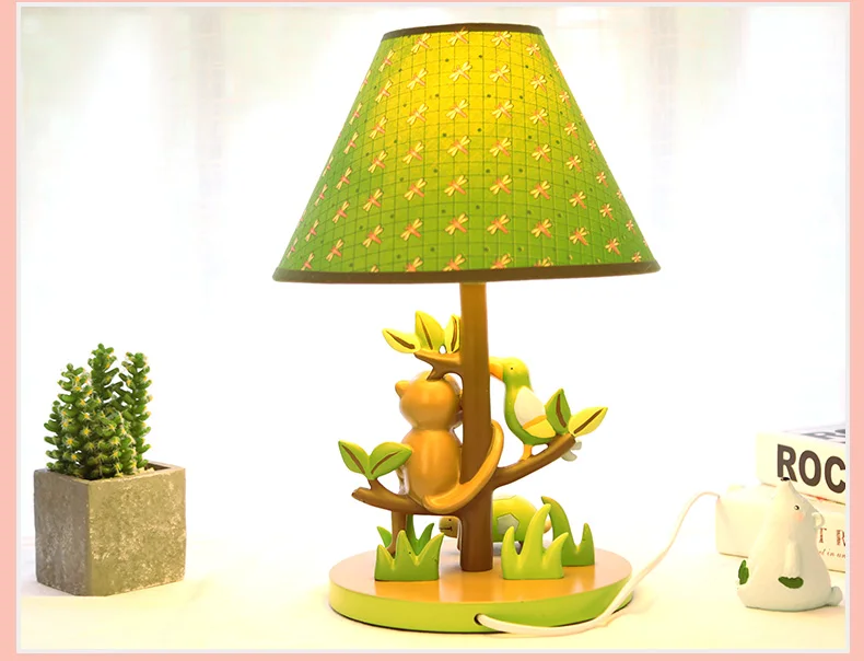 Креативная Настольная лампа с изображением обезьяны, детская спальня ...