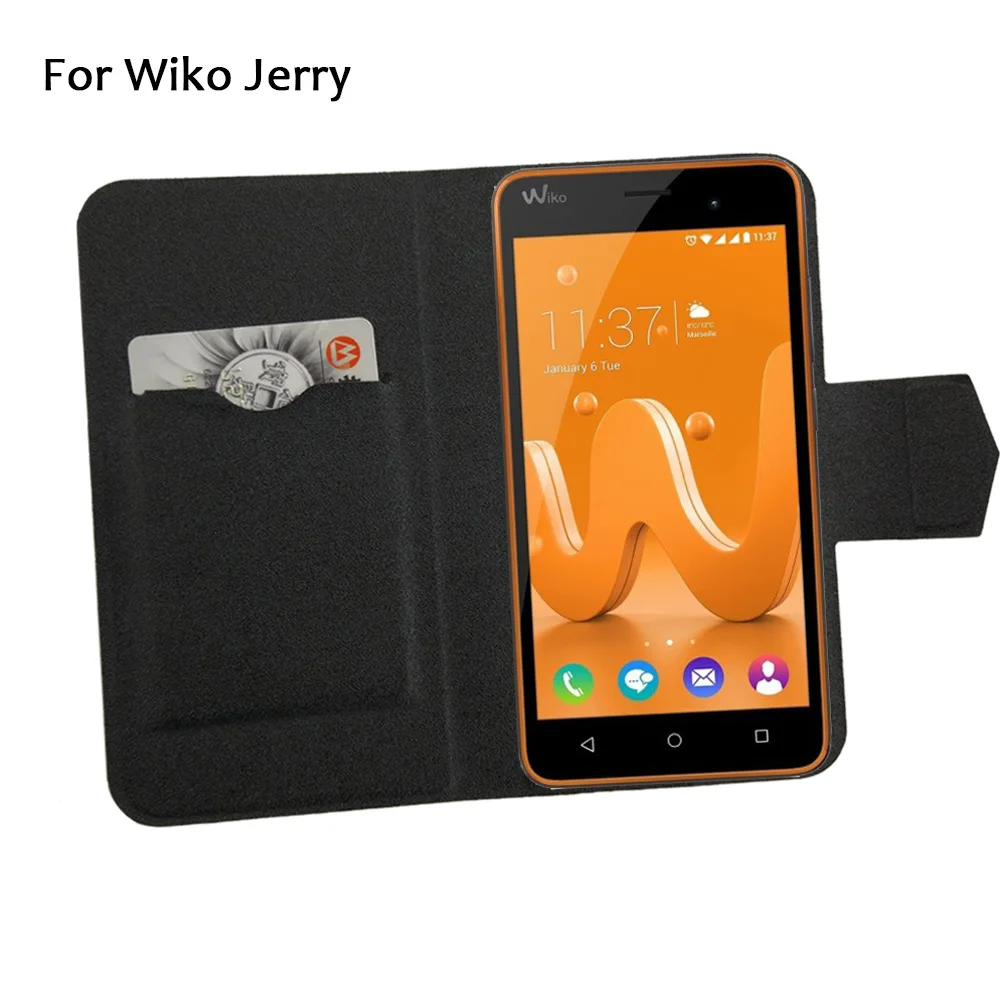 5 Colors Super! Wiko Jerry Phone Case Leather Full Flip Phone Cover