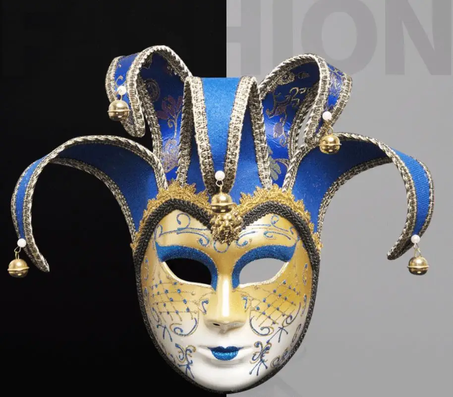 Cosplay Glamour Fashion Halloween Ball Party Mask Christmas Creative Venetian Makeup Performance Mask Shiny Gold Powder Mask