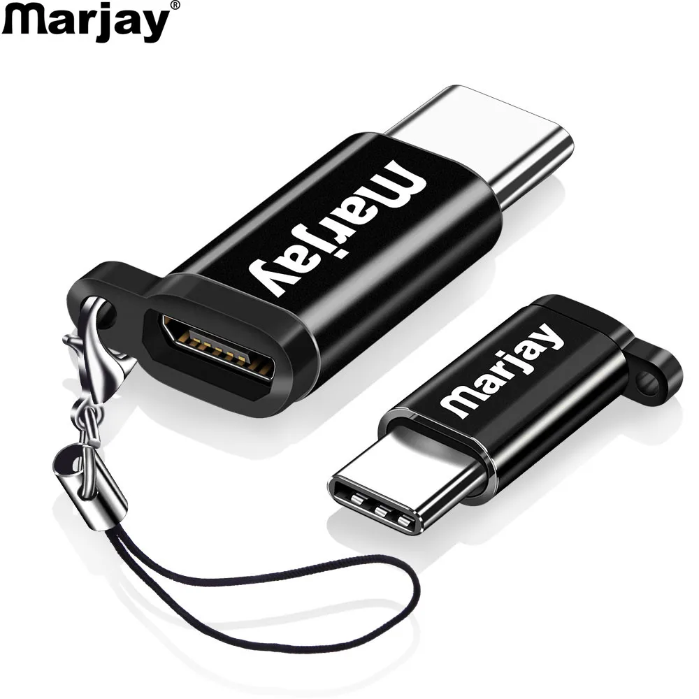Адаптер Marjay USB Type C OTG переходник с папа на Micro кабель конвертер для Samsung S9 S10 Plus Xiaomi