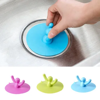 

Kitchen Sink Cover Water Tank Water Stopper Silicone Floor Drain Anti Odor Sewer Cover for Kitchen Bathroom and Bathtub