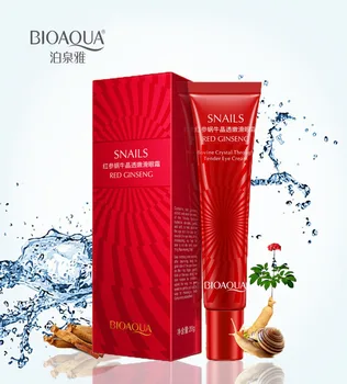 

BIOAQUA Red Ginseng Snail Eye Day Cream Eye Care Remove Dark Circles Anti-aging Moisturizer Repair Beautiful Snail Eye Day Cream