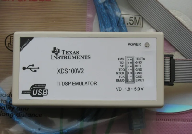 

Free Shipping! 1pc XDS100V2 USB2.0 DSP emulator supports TI DSP / ARM core CCS4 CCS5 64BIT