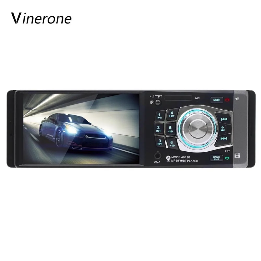 Vinerone 4.1'' inch автомагнитола 1 din автомагнитолы 4x60 1Din авто магнитола магнитофон