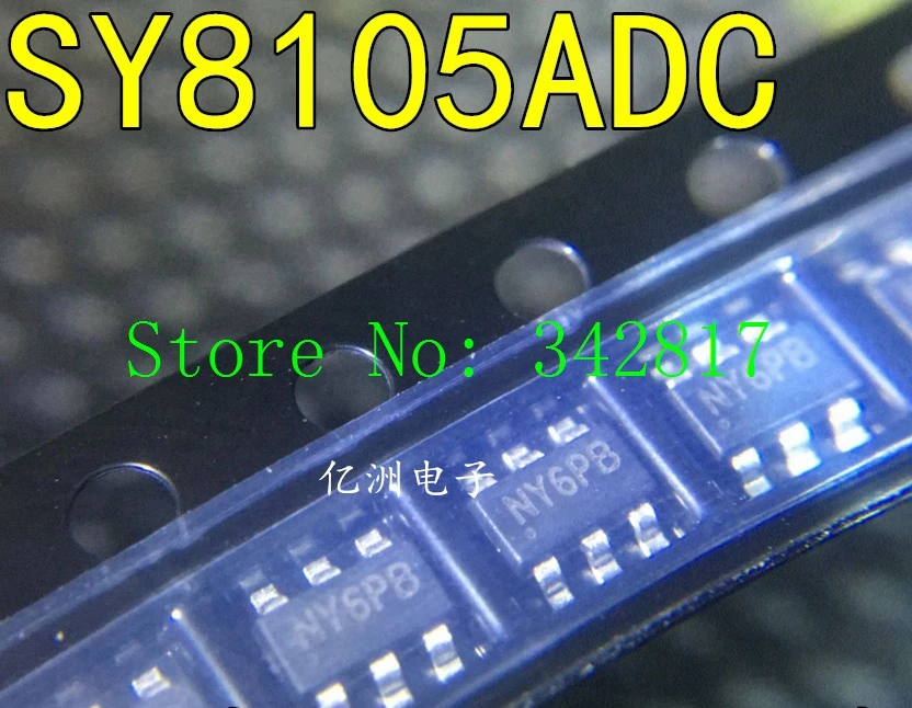 SY8105ADC SY8105 silk NY NY4GA NYXxx TSOT23-6 new original( diy chip ) 10pcs | Электронные компоненты и