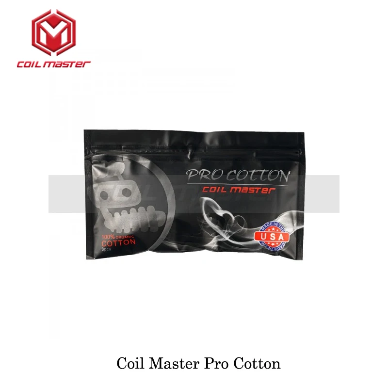 2 упак./лот оригинальный Coil Master Pro хлопок для вейпинга 100% натуральный лучший выбор