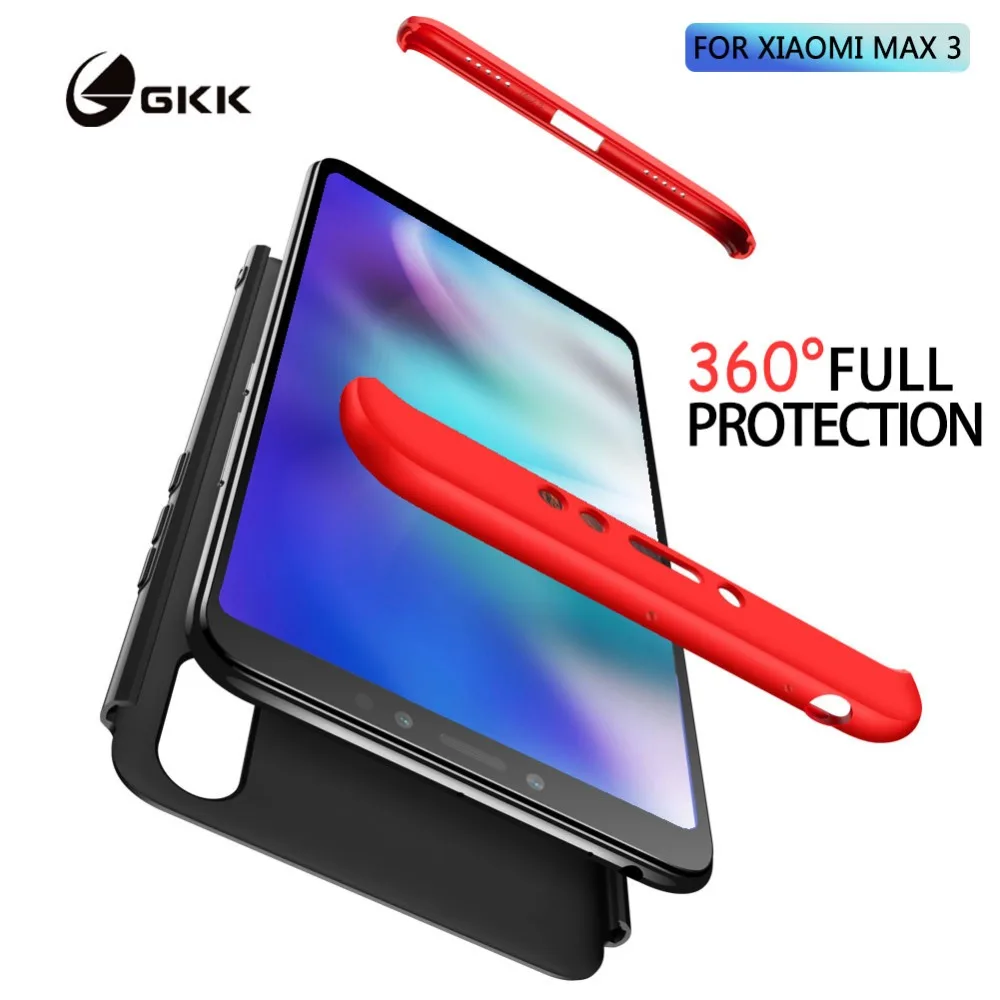 Чехол GKK для телефона xiaomi mi max 3 чехол в 1 с полной защитой 360 противоударный жесткий