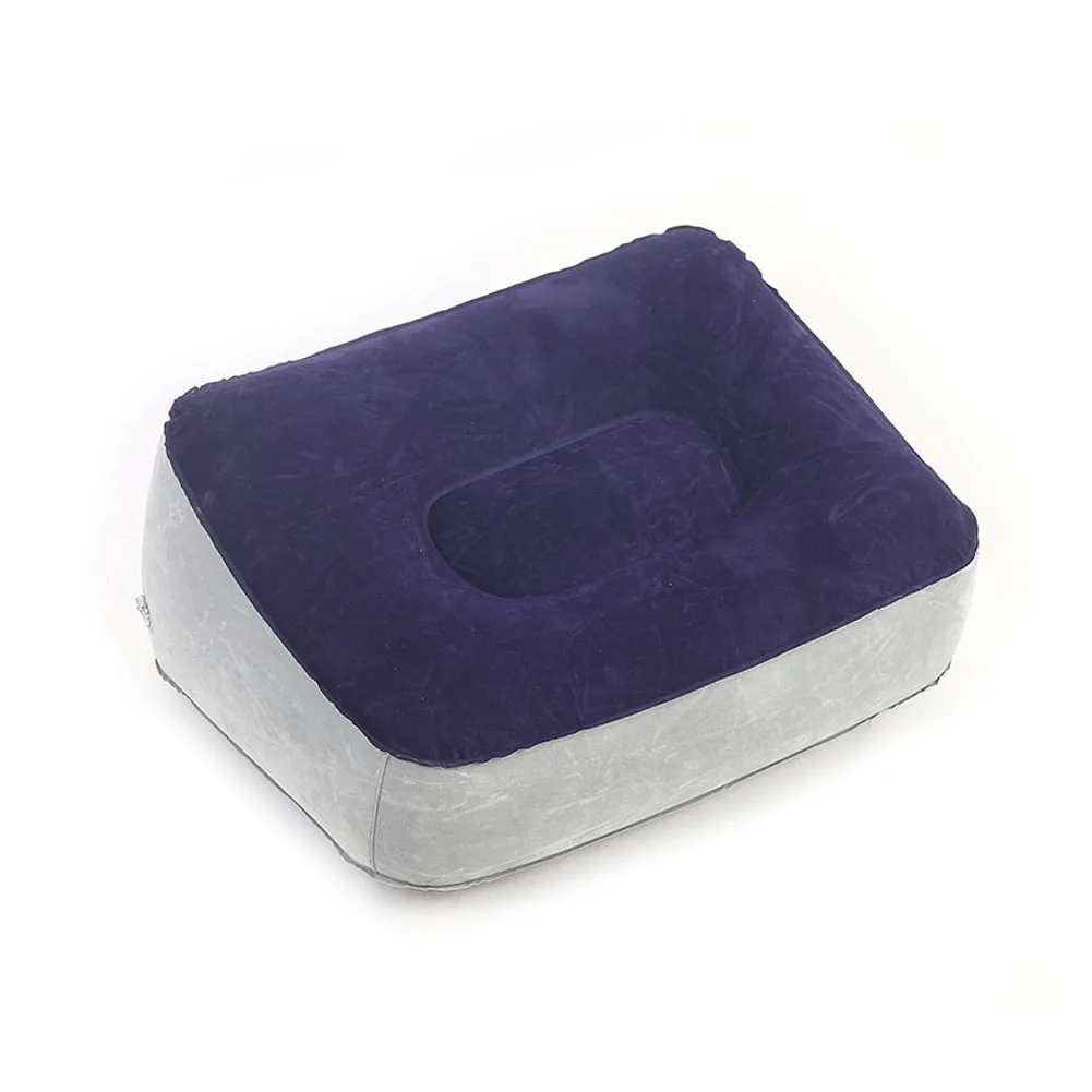 

Portable Inflatable Foot Rest Pillow Cushion PVC Air Travel Office Home Leg Up Footrest Relaxing Feet Tool -Drop