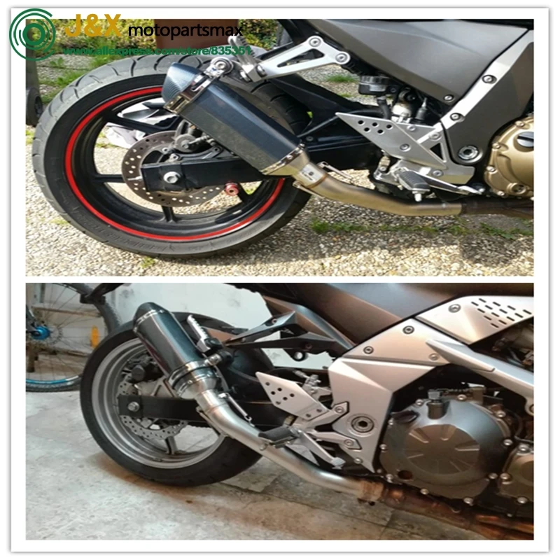 Z750 Slip-On For KAWASAKI Z750 Z 750 2007-2014 Z800 Z 800 2013-2016 Motorcycle Exhaust Muffler Tube Escape Moto Middle Link Pipe - Image 5