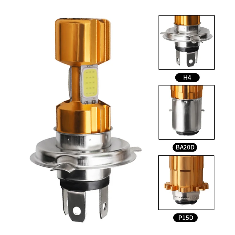 Высокомощный мотоциклетный головной светильник H4 Hi/Lo луч мотоциклетный светильник P15D H6 BA20D светодиодный головной светильник лампа для мотоцикла светильник
