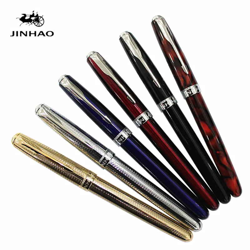 JINHAO 601 бизнес 6 цветов на выбор Средний Перьевая ручка иридиевая перьевая ручка канцелярские принадлежности для школы и офиса ручка для письма