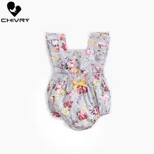 Chivry Baby Girls Bodysuit Summer Sleeveless Bodysuit Bowknot Floral Print Cute Jumpsuit Newborn Baby Playsuit Infant Clothes Chivry Baby Girls Bodysuit Summer Sleeveless Bodysuit Bowknot Floral Print Cute Jumpsuit Newborn Baby Playsuit Infant Clothes