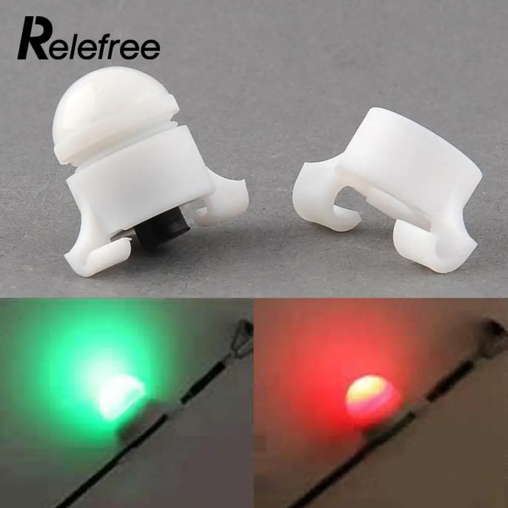 

Relefree 10 pcs Fishing Bite Alarm White small 2 Size in 1 Clip on Fish Bite Alarm waterproof Automatic tool Fishing Accessories