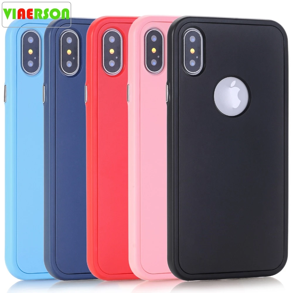 360 full body case cover For apple iphone 7 6s Luxury fashion soft silicon back for X coque capa |