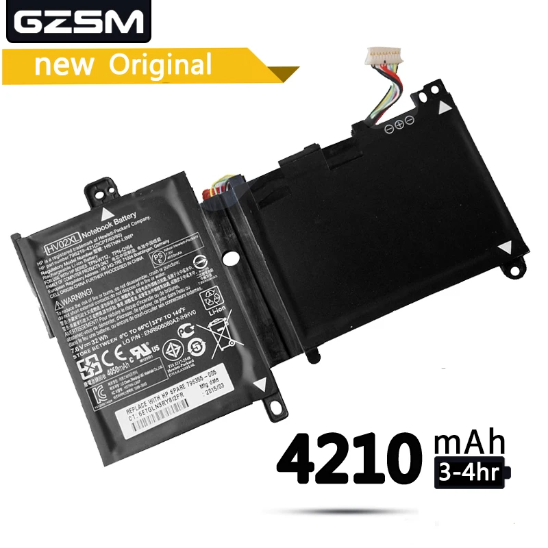 GZSM Аккумулятор для ноутбука HV02XL для hp HSTNN-LB6P батареи TPN-Q164 Аккумулятор для ноутбука TPN-W112 аккумулятор 796219-421