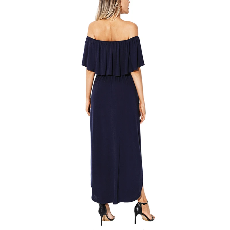 Navy-Flounce-Off-Shoulder-Maxi-Jersey-Dress-LC61968-5-4