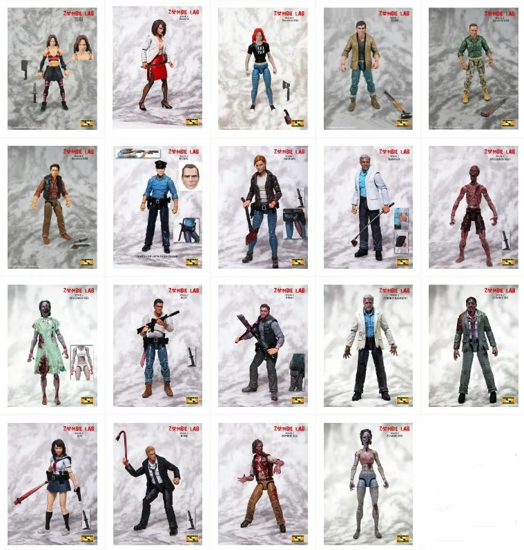 

Estartek ZOMBIE LAB 3.75inch 1/18 Walking Dead BANNER ROBIN JACK KOBE Collection Action Figure for Fans Holiday Gift