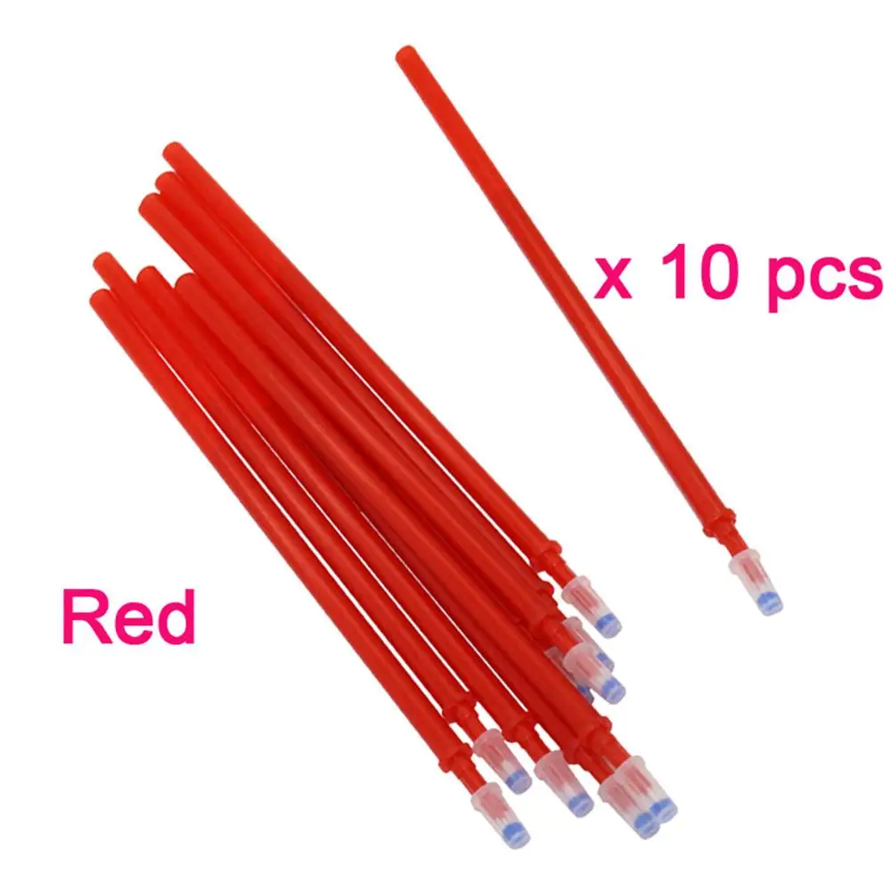1 ручка стираемая шариковая ручка 0,5 мм пополнение красный/синий/чернильный синий/черный Волшебная гелевая ручка для письма Студенческие любимые принадлежности - Цвет: Red