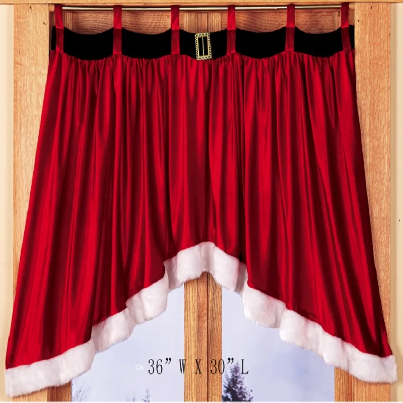 

Velvet Christmas Curtains For Living Room Children's Room Blackout Curtain For Bedroom Home Decor Festival Products