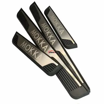 

For Car Accessories Sticker Opel Vauxhall Mokka Door Sill Plates Stainless Steel Protectors Guards Car-Styling Styling 2013-2019