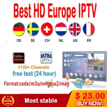 1 год арабский французский великобритании европе IP ТВ подписки 1500 каналов + Поддержка Android TV Box/телефона Android/IP ТВ m3U/mag 250/engima2.0