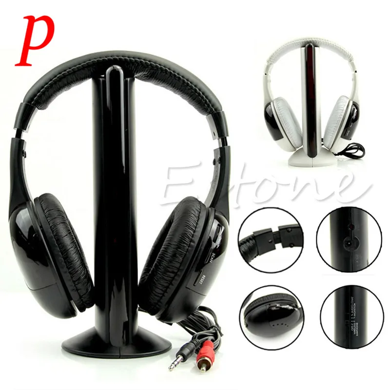 P Hot Sale 5 in 1 Hi Fi Wireless Headset Portable Headphone Video Game