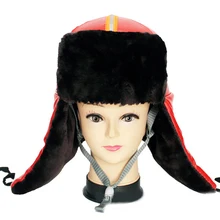 Открытый красный холодный защитный шлем Зимний Теплый плюш