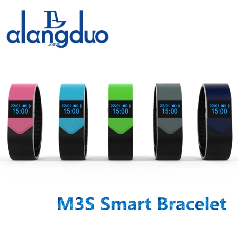  ALANGDUO M3S Умный Браслет OLED Дисплей Чсс Bluetooth Синхронизация Удаленной Камеры Анти-потерянный для iphone6 6 s Плюс смарт-Браслеты 