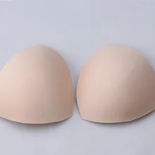 Губчатый материал вставки волшебный бюстгальтер прокладки поролоновые чашки грудь коврик грудь вкладыш треугольник и круглый затененный груди пуш-ап бикини