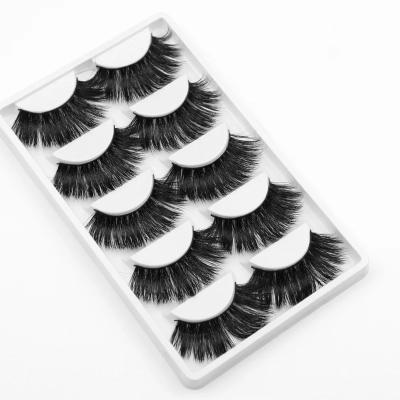 

5 pairs of handmade cotton stalks 3D leeches false eyelashes cross messy intensive natural eyelashes stage makeup eyelashes