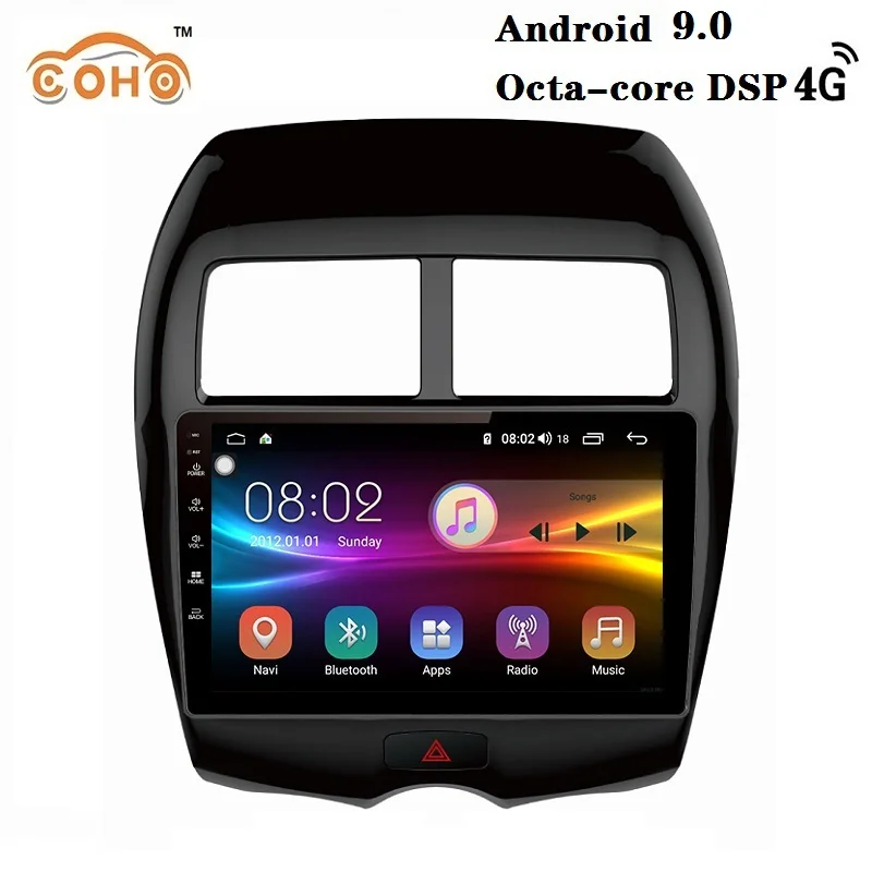 

Car GPS Android 9.0 8-core 4/64G for 2013 Mitsubishi ASX with Radio BT DSP support Steering Wheel Control WIFI and 4G internet