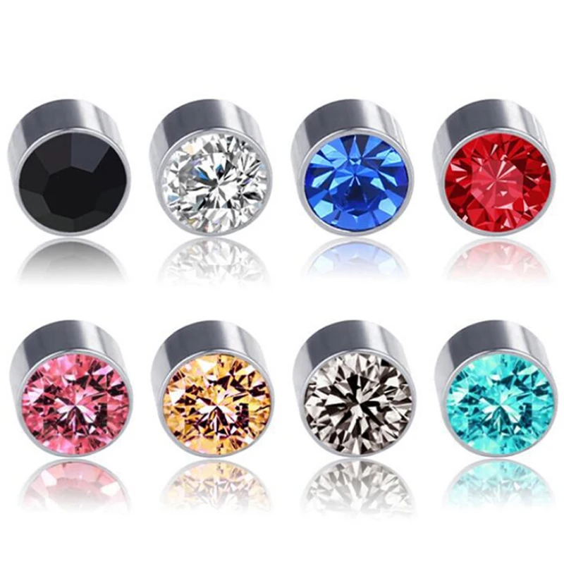 

2Pcs Weight Loss Earrings Healthy Stimulating Acupoints Stud Earings Magnetic Therapy Health Care Slimming Tool