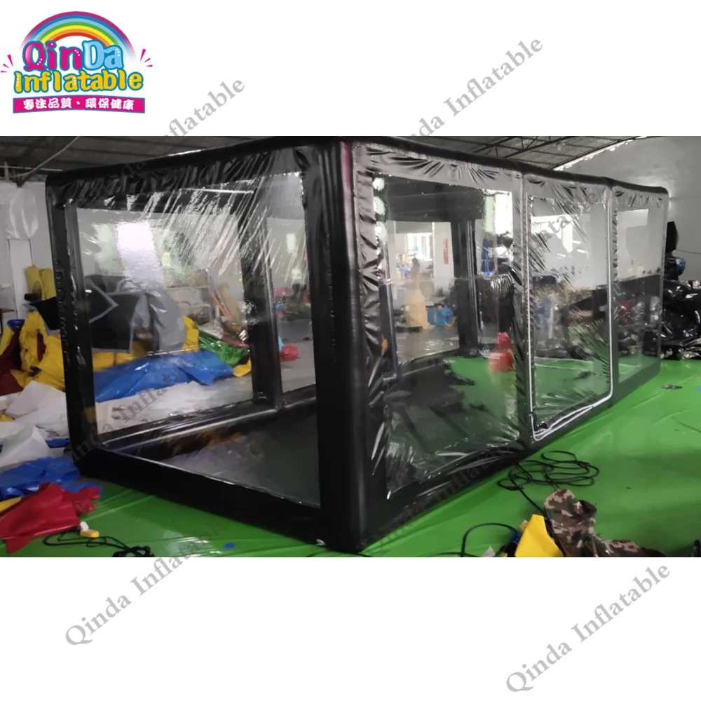 High Quality Portable Inflatable Car Cover Tent,6x3x2.3m Inflatable Car Wash Tent With Air Pump 2