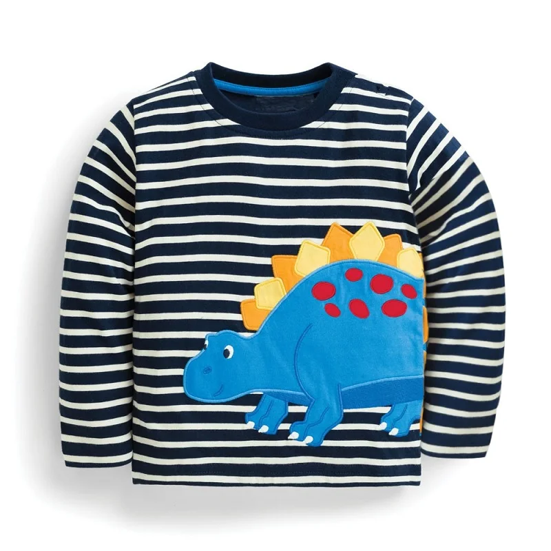 Baby Boys T shirt Fashion Boys Sweatshirt with Animal Appliques Autumn