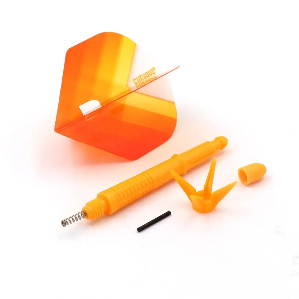 

CUESOUL KOFF AK6 Dart Stem with Foldable Yellow Dart Flights for Steel Tip Darts and Soft Tip Darts