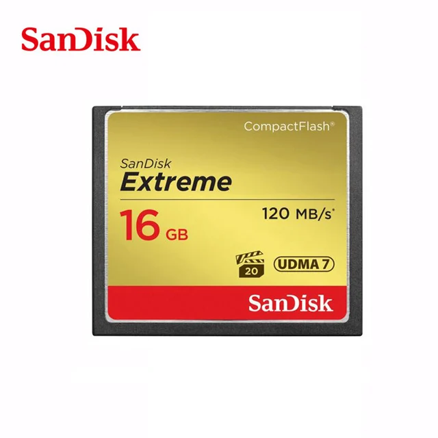 Cheap 100% Original Sandisk Extreme Compactflash Memory CF Card 64GB 32GB 16GB Up to 120MB/s Read Speed for rich 4K Cheap 100% Original Sandisk Extreme Compactflash Memory CF Card 64GB 32GB 16GB Up to 120MB/s Read Speed for rich 4K