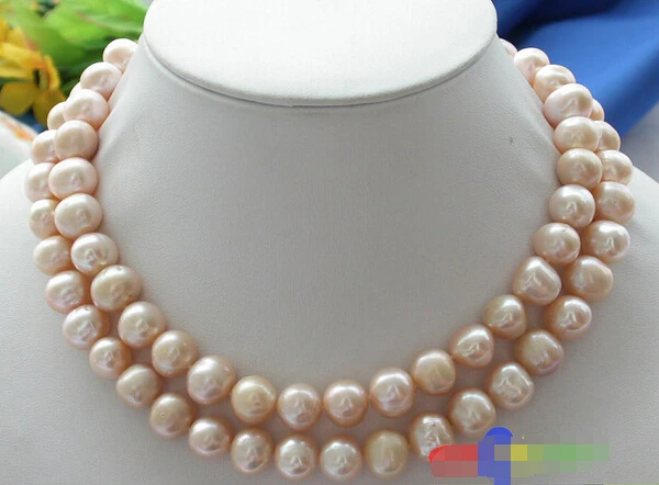 

A 32" 12MM PINK ROUND FRESHWATER CULTURED PEARL NECKLACE P2203