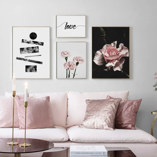Pink Flower Love Quotes Wall Art Canvas Painting Pop Art Nordic Extraordinary Love Quotes Wall Art Pink Flower Love Quotes Wall Art Canvas Painting Pop Art Nordic Extraordinary Love Quotes Wall Art