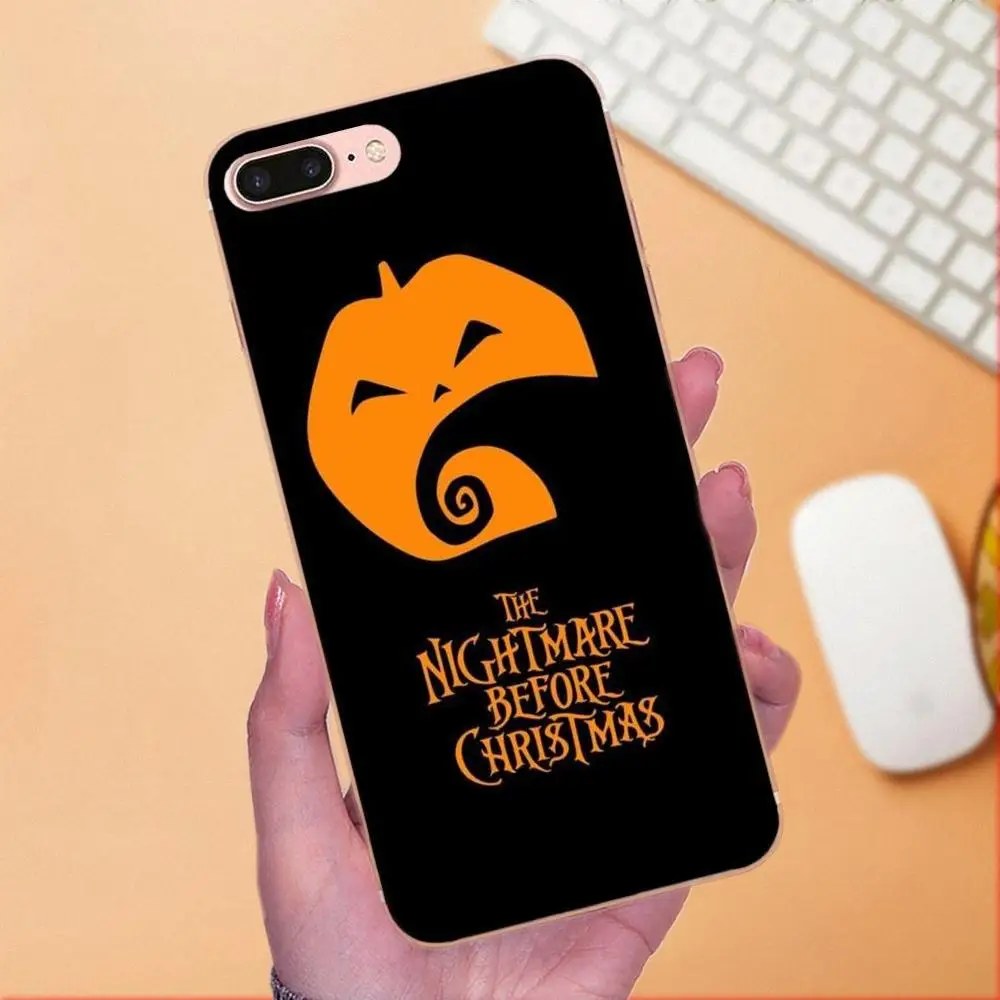 Модный чехол из ТПУ с кошмаром перед Рождеством для Apple iPhone X XS Max XR 4 4S 5 5C 5S SE 6 6S 7 8