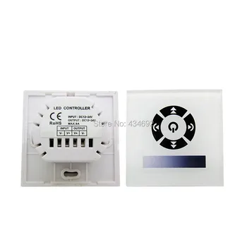 

Max 196W DC12-24V Touch Panel Led Dimmer EU Standard Common Anode RGB Led Controller