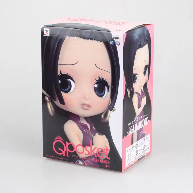 2017 New One Piece Q Posket Girls Season Special Boa Hancock PVC Action Figures Toys Kawaii Big Eyes Hancock Dolls 14cm  (3)