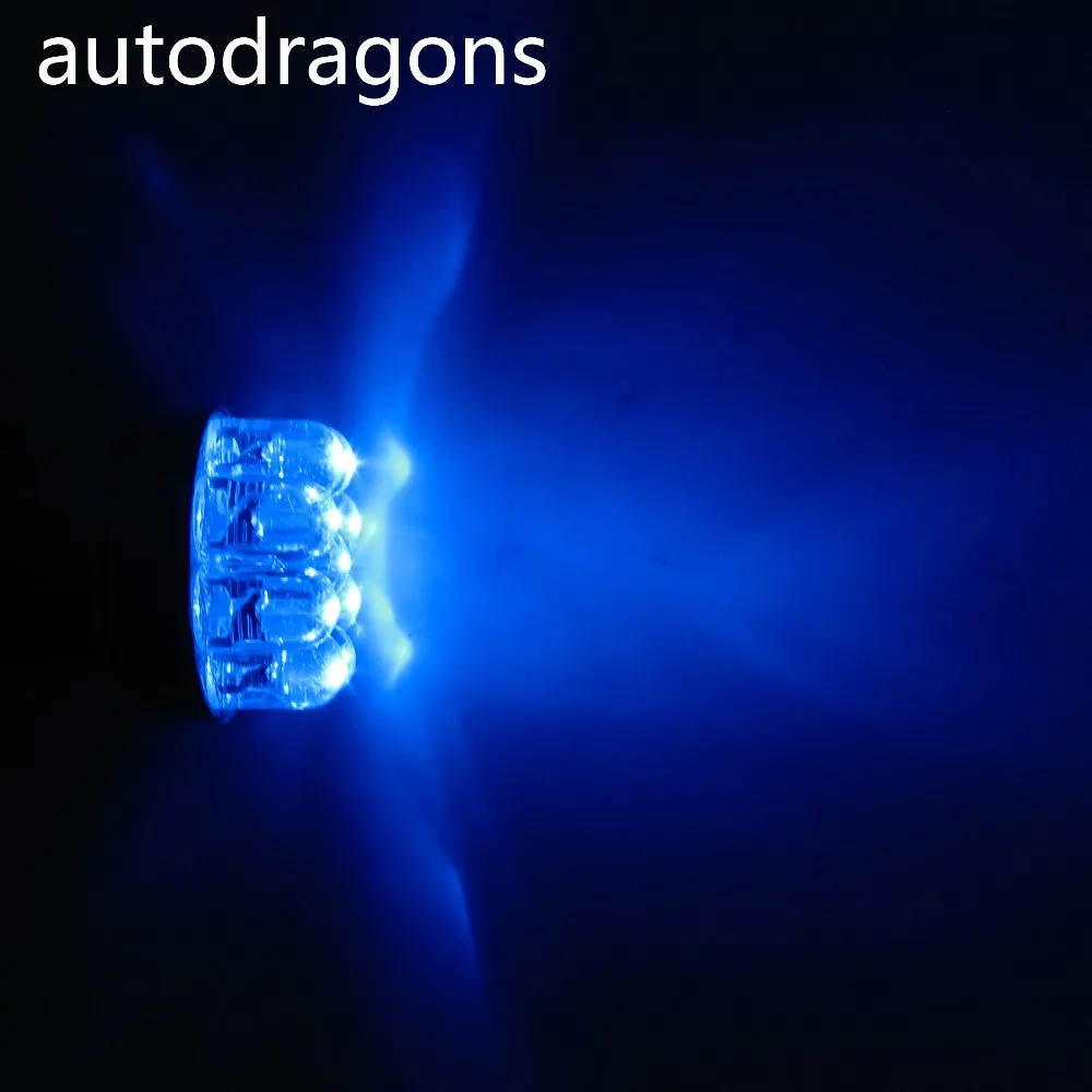 Autodragon 50 шт. 9 * Светодиодный флюс чип AC 12 в различные цвета 1156 Ba15s #89 lager Bayonet Base Flasher