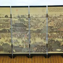 Художественная классическая китайская Лаковая картина ручной работы все реки в море благоприятный экранный Декор