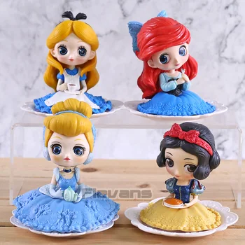 

Q Posket Sugirly Alice Ariel Snow White Cinderella PVC Figure Colelctible Princess Doll Toy