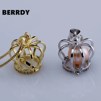 

Pearl CROWN CAGE Pendant Mountings, Pendant Findings, Pendant Settings Jewelry Parts Fittings Jewellery Accessories, 10pcs/lot
